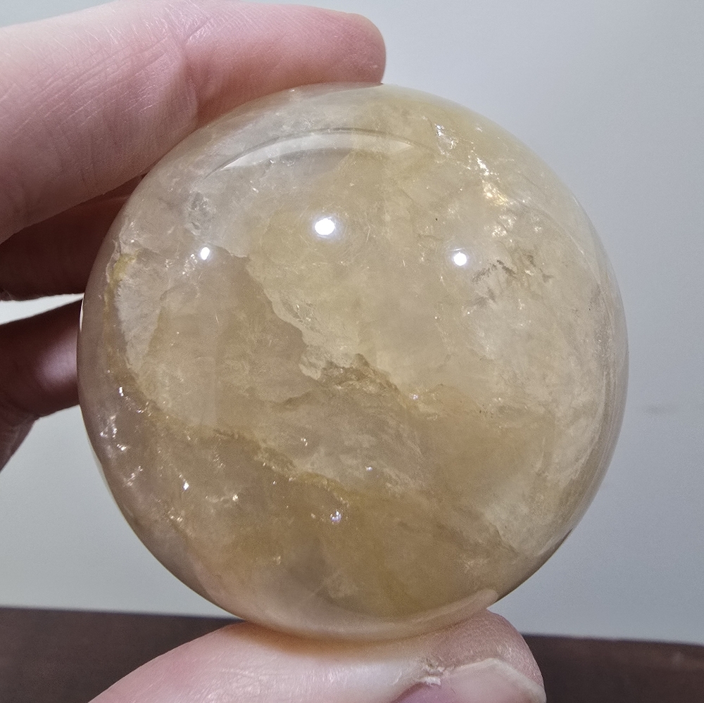 Citrine Crystal Sphere 58mm - Picture 12 of 17
